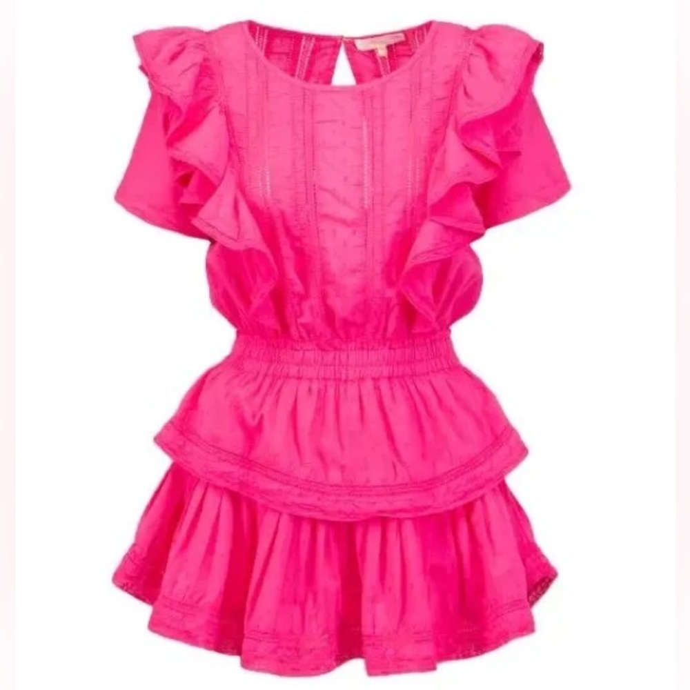 LoveShackFancy Natasha Dress in Watermelon Ice